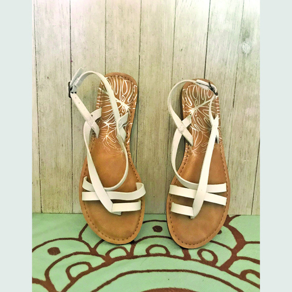 White Strappy Sandals